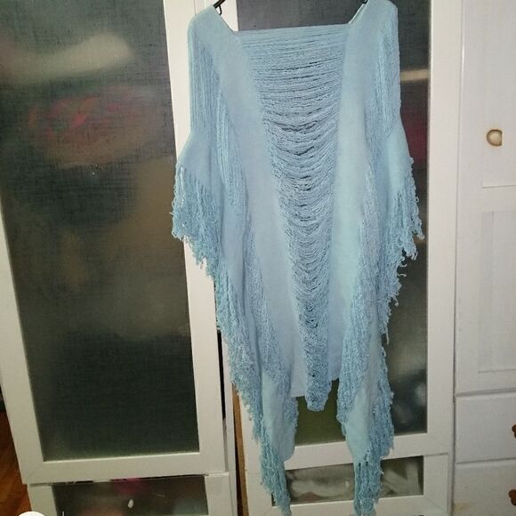 Beach cover BOHO baby blue - Picture 3 of 8